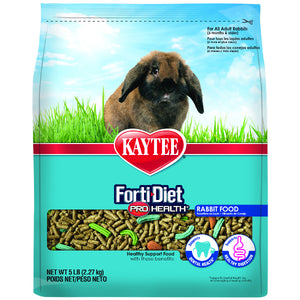 Kaytee Forti-Diet Pro Health Adult Rabbit Food, 5-lb Bag