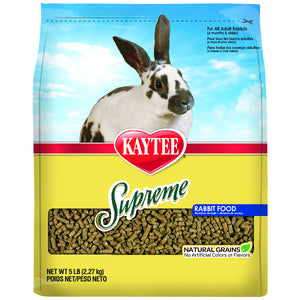 Kaytee Supreme Fortified Daily Diet Rabbit Food, 5-lb