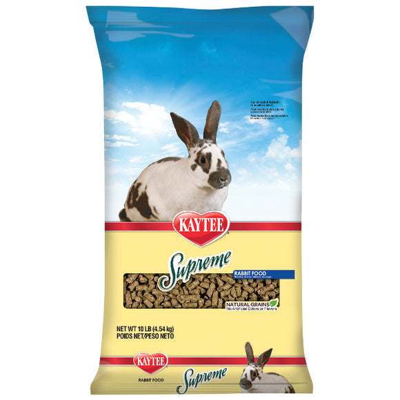 Kaytee Supreme Fortified Daily Diet Rabbit Food, 10-lb