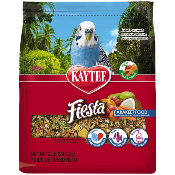 Kaytee Fiesta Parakeet Food, 2-lb