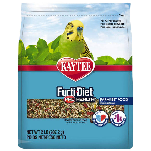 Kaytee Forti-Diet Pro Health Parakeet Food, 2-lb