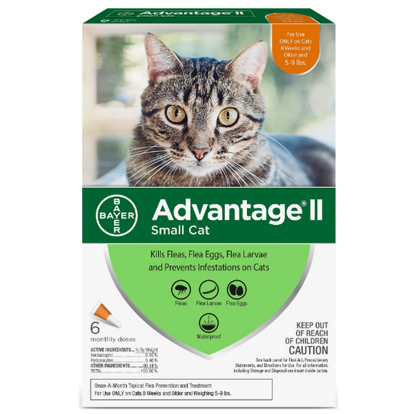 Advantage II for Cats 5-9 lbs. 6 Pack