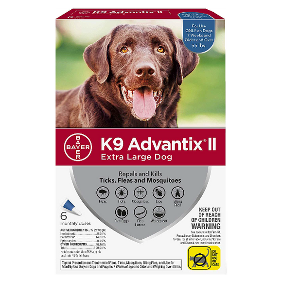 K9 Advantix II X‐Large over 55 lbs. 6 Pack