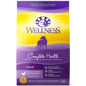 Wellness Complete Health Adult Deboned Chicken & Oatmeal Recipe Dry Dog Food, 30-lb