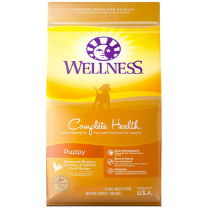 Wellness Complete Health Puppy Deboned Chicken, Oatmeal & Salmon Meal Recipe Dry Dog Food, 30-lb