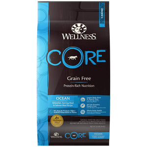 Wellness CORE Grain-Free Ocean Whitefish, Herring & Salmon Recipe Dry Dog Food, 22-lb