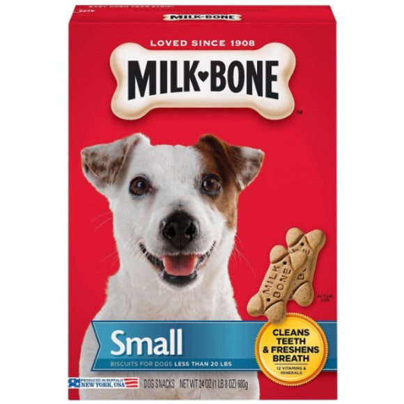 Milk-Bone Original Biscuit Dog Treats, Small, 24-oz Box