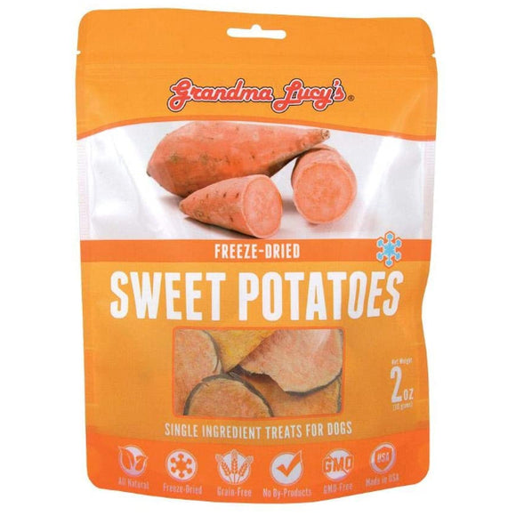 Grandma Lucy's Freeze-Dried Singles Sweet Potatoes Dog Treats, 2-oz