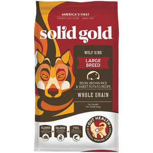 Solid Gold Wolf King Bison & Brown Rice Large Breed Adult Dry Dog Food, 24-lb