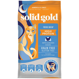Solid Gold Indigo Moon with Chicken & Eggs Grain-Free High Protein Dry Cat Food, 3-lb