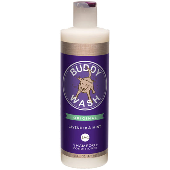 Buddy Wash Original Lavender & Mint Dog Shampoo & Conditioner, 16-oz