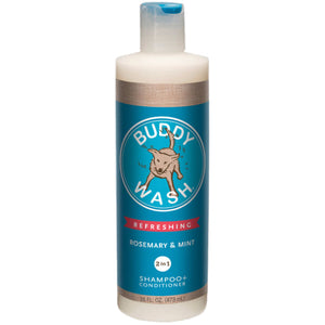 Buddy Wash Refreshing Rosemary & Mint Dog Shampoo + Conditioner, 16-oz