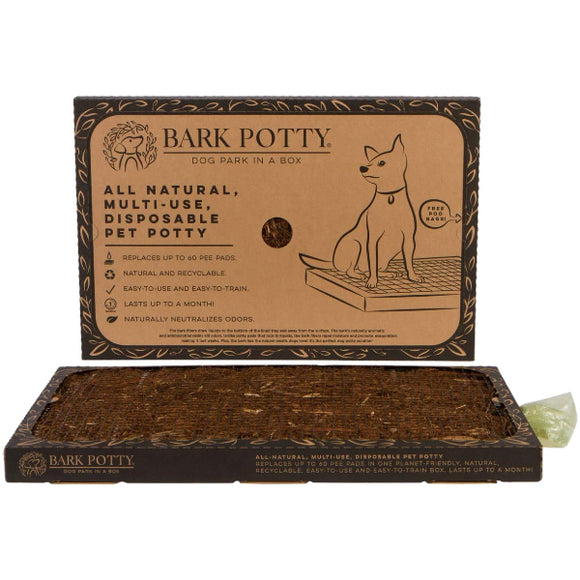 Bark Potty All Natural Multi-Use Disposable Pet Potty Tray, Regular 24 X16