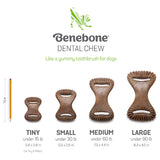 Benebone Chicken Flavor Dental Tough Dog Chew Toy, Medium