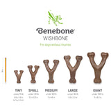 Benebone Chicken Flavor Wishbone Tough Dog Chew Toy, Large