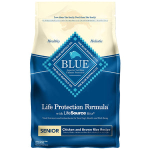 Blue Buffalo Life Protection Formula Senior Chicken & Brown Rice Recipe Dry Dog Food, 5-lb