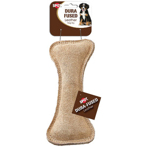 Ethical Pet Dura-Fused Leather Bone Dog Toy, 7″