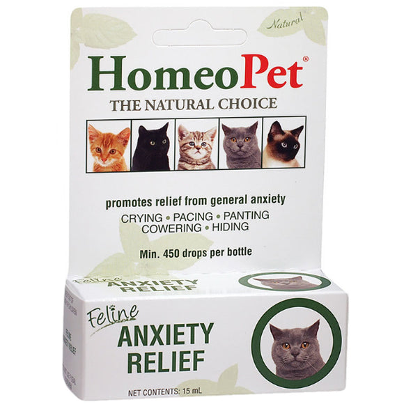 HomeoPet Anxiety Relief Supplement for Cats, 15-mL