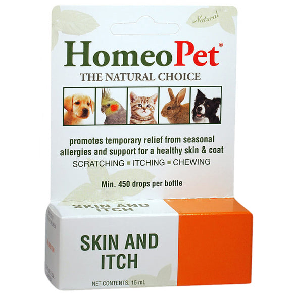 HomeoPet Skin & Itch Pet Supplement, 15-mL