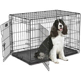MidWest Contour Dog Crate Double Door, 36-in