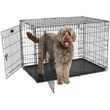 MidWest Contour Dog Crate Double Door, 48-in