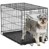 MidWest Contour Dog Crate Single Door, 30-in