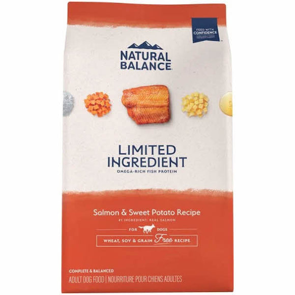 Natural Balance L.I.D. Salmon & Sweet Potato Formula Grain-Free Dry Dog Food, 12-lb