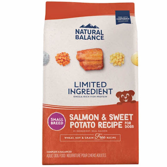 Natural Balance L.I.D. Salmon & Sweet Potato Small Breed Bites Grain-Free Dry Dog Food, 12-lb