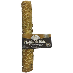 Nothin' To Hide Roll Peanut Butter Rawhide Alternative Dog Chew, Large