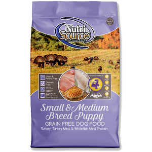 NutriSource Dog Dry Puppy Small Breed & Medium Breed Chicken & Rice, 15-lb