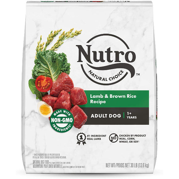 Nutro Natural Choice Adult Lamb & Brown Rice Recipe Dry Dog Food, 30-lb Bag