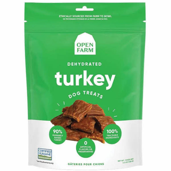 Open Farm Dehydrated Turkey Dog Treats, 4.5-oz