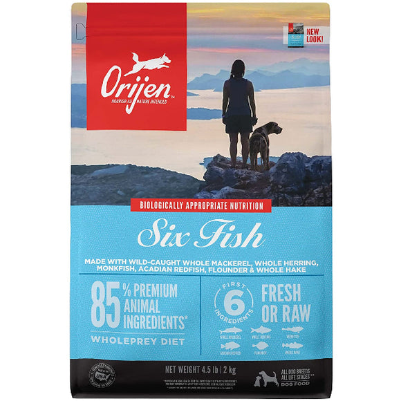 Orijen Six Fish Dry Dog Food, 4.5-lb