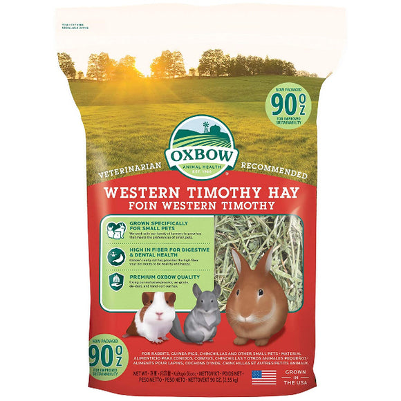 Oxbow Western Timothy Hay Small Animal Food, 90-oz