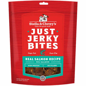 Stella & Chewy's Just Jerky Bites Real Salmon Recipe Grain-Free Dog Treats, 6-oz