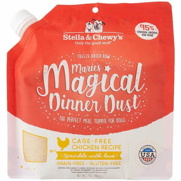 Stella & Chewy’s Marie's Magical Dinner Dust Freeze-Dried Chicken Dog Food Topper, 7-oz