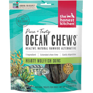 The Honest Kitchen Beams Ocean Chews Wolfish Skins Dehydrated Dog Treats, 3.25-oz