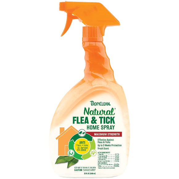 TropiClean Natural Flea & Tick Yard Spray, 32-oz