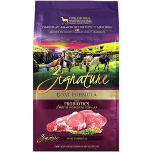 Zignature Goat Limited Ingredient Formula With Probiotic Dry Dog Food, 25-lb