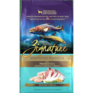 Zignature Whitefish Limited Ingredient Formula With Probiotics Dry Dog Food, 12.5-lb