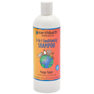 Earthbath 2-in-1 Mango Tango Conditioning Pet Shampoo, 16-oz
