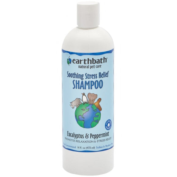 Earthbath Soothing Stress Relief Eucalyptus & Peppermint Pet Shampoo, 16-oz